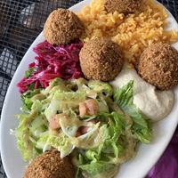   at Allan's Falafel in Chester