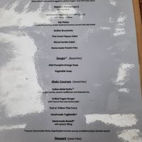 Menu at More Than A Drop in Moshi