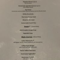 Food menu   at More Than A Drop in Moshi