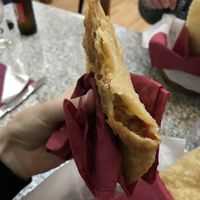 Pastel de pizza vegan  at Lanchonete A Casa in Barreiro
