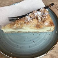 Vegan apple marzipan cake  at Café June in Hamburg