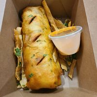 Crunchy Chimichanga at Casa Del Vegano in Dallas