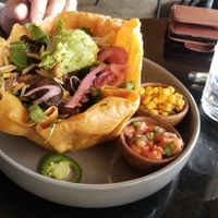 Taco salad at Casa Del Vegano in Dallas