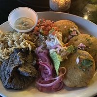 Pupusas   at Casa Del Vegano in Dallas