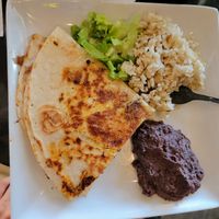 Quesadilla plate at Casa Del Vegano in Dallas