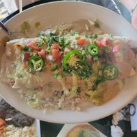 El Guapo burrito at Casa Del Vegano in Dallas