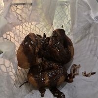 Churros with chocolate saucee  at Casa Del Vegano in Dallas