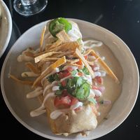 Chicken and Rice Chimichanga   at Casa Del Vegano in Dallas