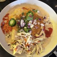 Birria enchiladas with jackfruit - so good! 🤤  at Casa Del Vegano in Dallas