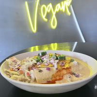 Birria enchiladas   at Casa Del Vegano in Dallas