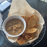 Chips and salsa   at Casa Del Vegano in Dallas