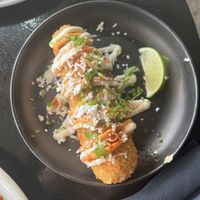  Fried Elotes  at Casa Del Vegano in Dallas