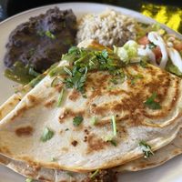 Beef Quesadilla was great   at Casa Del Vegano in Dallas