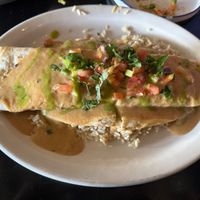 El Guapo “Beef” Burrito at Casa Del Vegano in Dallas