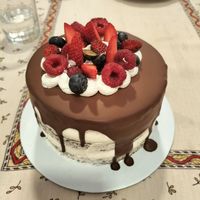 Tarta red velvet vegana at La Luciérnaga in Castelldefels