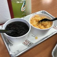Black beans and Mexican rice  at TACO NACO KC in Overland Park