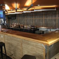 Full bar at Burger Burger in Bloomington