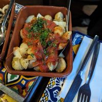 Patatas bravas at Olive Grove Bistro in Worksop
