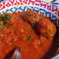 Meatballs at Olive Grove Bistro in Worksop