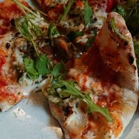 Roast vegetable vegan pizza at Hope & Anchor in Ulverston