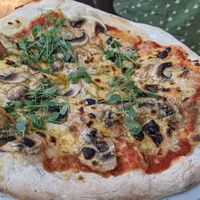 Funghi pizza at Hope & Anchor in Ulverston
