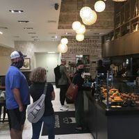 Inside of venue (there is also a bunch of seating toward the back). at Gregory's Coffee - 33rd in New York City