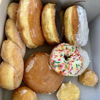 Donuts to go at Jenny's Donuts in Redlands