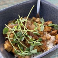 Tofu teriyaki bowl  at Mancos Brewing Company in Mancos