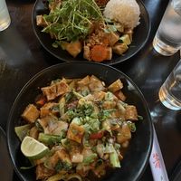 Drunken noodles and Praram Long Song  at Ahan in Madison