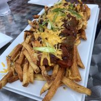 Chili fries, large (& they mean large)  at Rock da Casbah in Saugerties