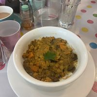 Vegan korma curry  at The Wayzgoose Diner in Leura
