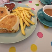 Marinated veggie toastie at The Wayzgoose Diner in Leura