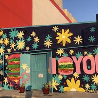 Super cool vibe!! at Flower Burger in Los Angeles