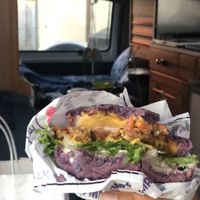 So fresh, colorful and yummy! at Flower Burger in Los Angeles