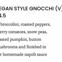 Gnocchi at The Rifle Brigade Hotel in Bendigo
