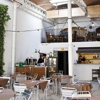 Inside seating at El Dinàmic de BCN in Barcelona