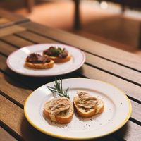 Tastets de faux-gras i sobrassada* amb agave at El Dinàmic de BCN in Barcelona