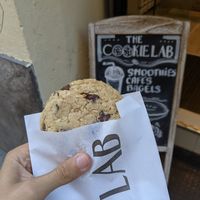 vegan cookie at The Cookie Lab in Madrid