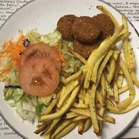 Falafels on a plate at Caffe 5 in Pico