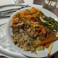 Assorted salads at Red in Heidelberg