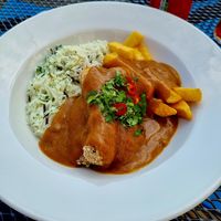 Vegan Katsu Curry at The Waverley in Callander