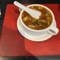 Vegetable Hot and Sour Soup  at Chinese Village Restaurant in Callander