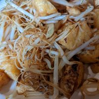 Veggie chow mein with tofu at Chinese Village Restaurant in Callander