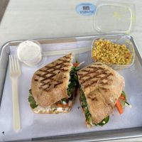 Vegan banh mi with couscous  at Mendocino Farms in Addison