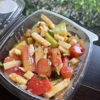 Watermelon street cart salad  at Mendocino Farms in Addison
