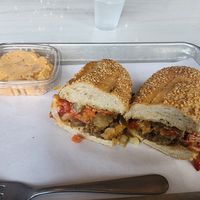 Philly Shroomsteak with spicy dijon potato salad - all plants! at Mendocino Farms in Addison