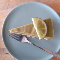 Vegan lime pie at The Green Room On High Street in Willunga