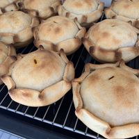Vegan mushroom and lentil pies  at The Green Room On High Street in Willunga