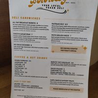 Menu - March 2024 at Barleys in Hull