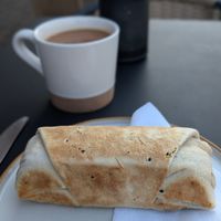 All day breakfast burrito and a cuppa at Barleys in Hull